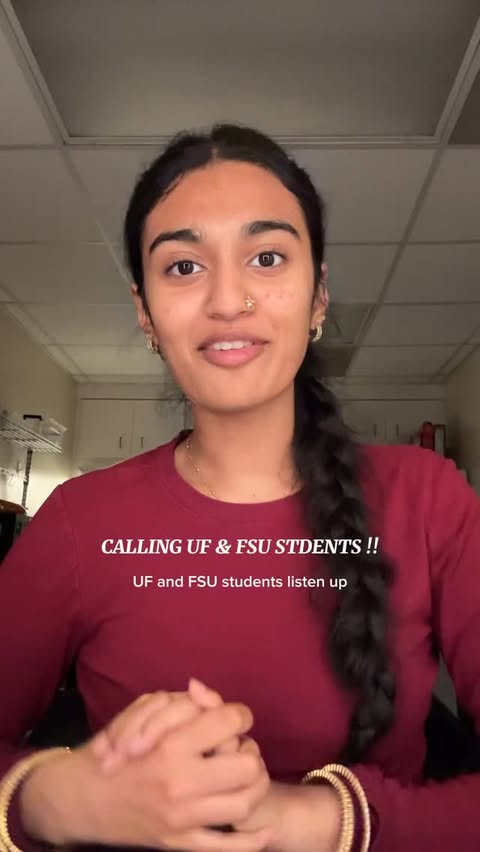 Instagram post by @nitya.madabhushi for Bubble. Caption reads: UF & FSU students listen uppp 🫧 @bubble....