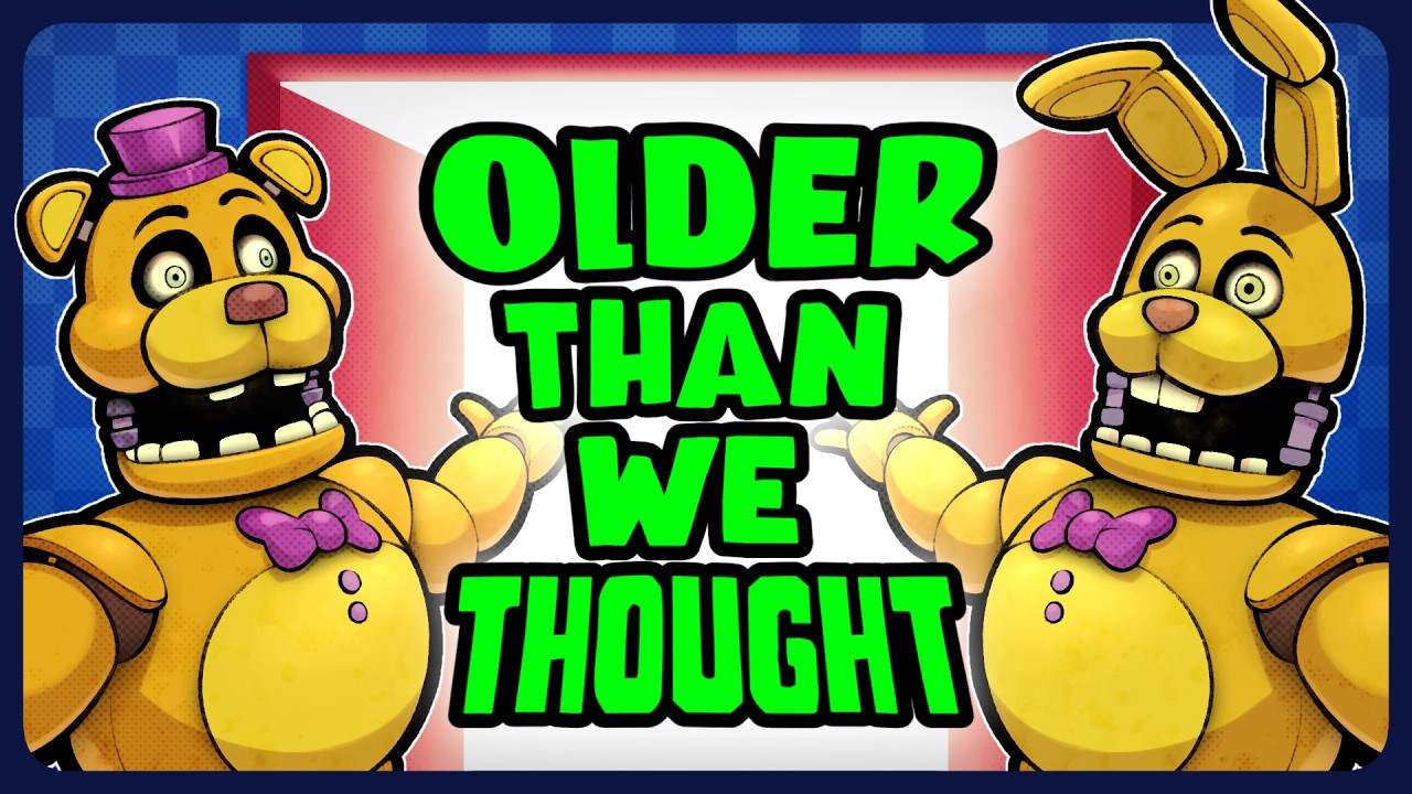 YouTube post by @RyeToast for FÜM. Caption reads: Fredbears is MUCH Older Than We Thought?! | FNAF....