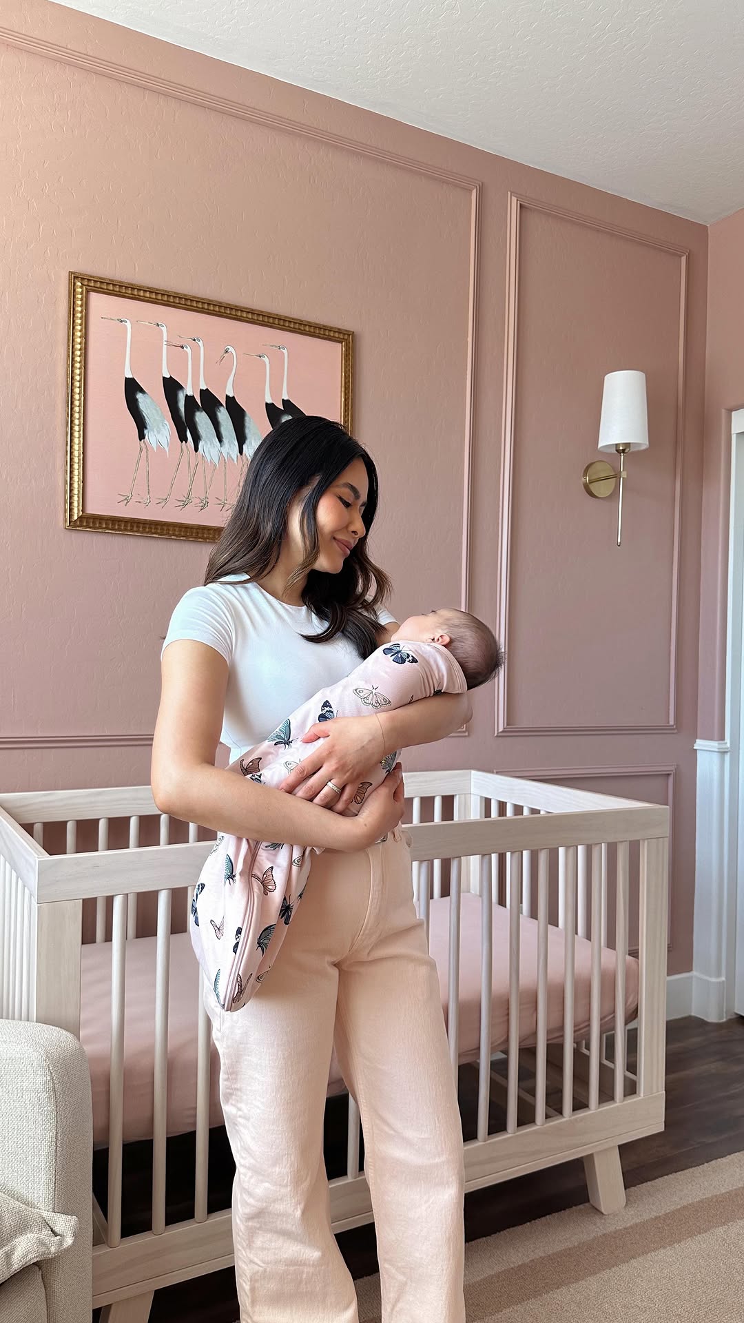 Instagram post by @kimberlybmarquez for Kyte Baby. Caption reads: Maeve sleeps the best when she's in her @kytebaby....