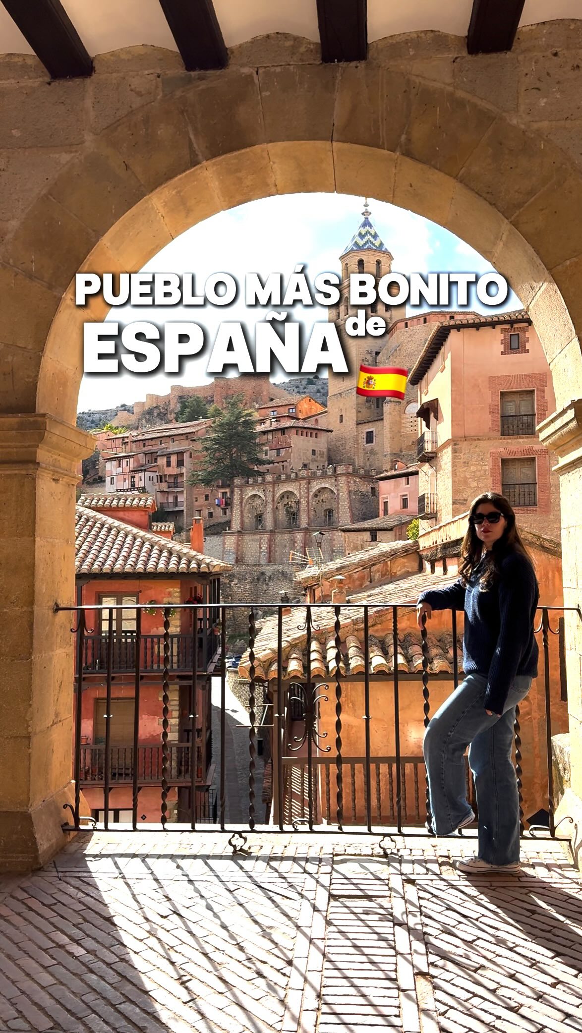 Instagram post by @traveltipforyou for Skyscanner. Caption reads: #ad Nuestro pueblo favorito de España 🇪🇸

Este....