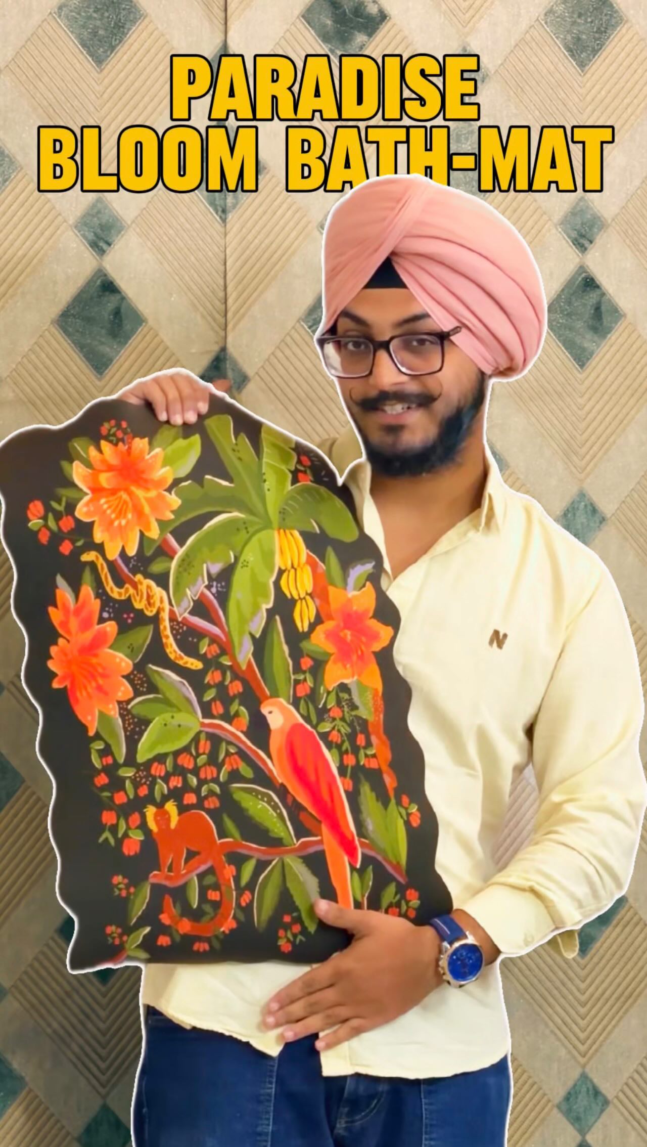 Instagram post by @j.d_singh_thaat_sinngs for The Artment. Caption reads: ✨ Stepping out of the shower doesn’t mean stepping....