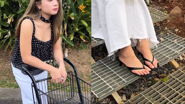 Instagram post by @kimberlydawnmartin for Steve Madden. Caption reads: [...] i style my new favorite sandals 🫶🏼....