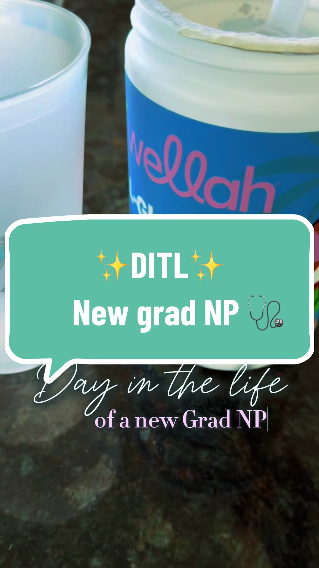 TikTok post by @caremarie11 for Wellah Nutrition. Caption reads: [...] #NurseTok #FestiveSeason @Wellah Nutrition.