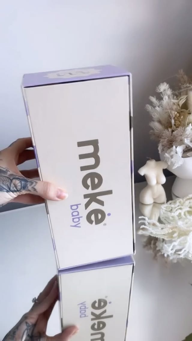 Instagram post by @mylittlelottie_ for Meke Baby. Caption reads: [...] Meke Twist Bottle and Milk Warmer by....
