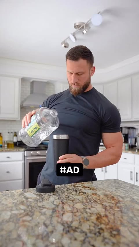 Instagram post by @matttralli5 for BlenderBottle. Caption reads: [...] water to smooth protein shakes,....