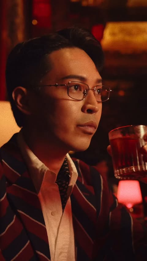 Instagram post by @jackwangg for Campari. Caption reads: Some nights stay with you. Campari Discover Red....