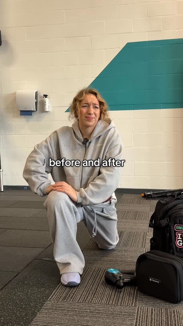 Instagram post by @sydgrows for Therabody. Caption reads: [...] and stay injury free 🤘⭐️ using @therabody....