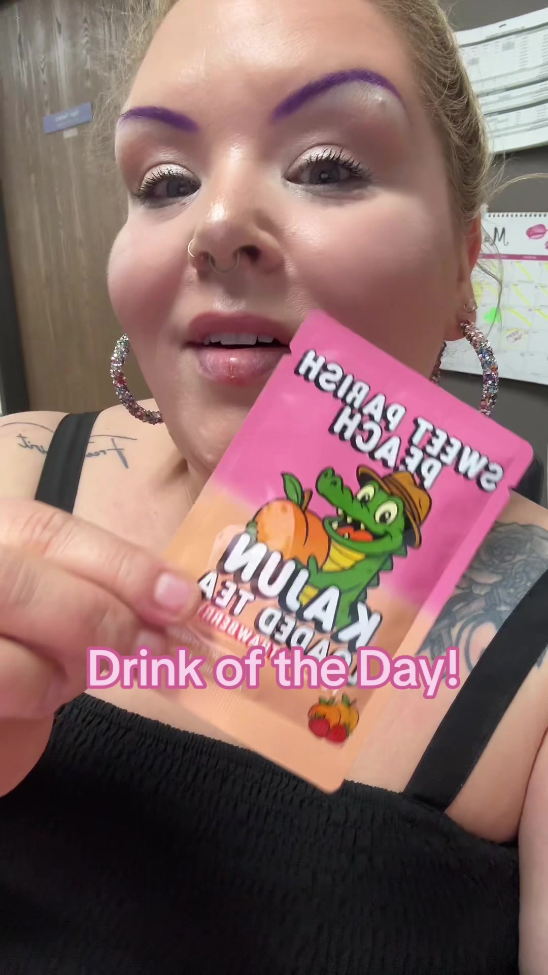TikTok post by @phatgirlsareprettytoo for Hyburst. Caption reads: [...] I LOVEEEE this stuff! @KaJun Loaded Tea....