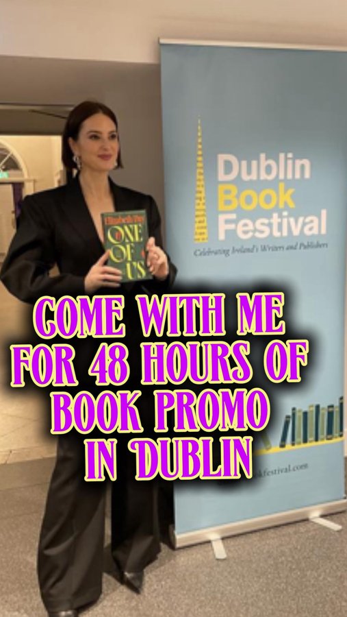 Instagram post by @elizabday for HarperCollins. Caption reads: 48 hours in Dublin. I love you, Ireland! 🇮🇪

Ps.....