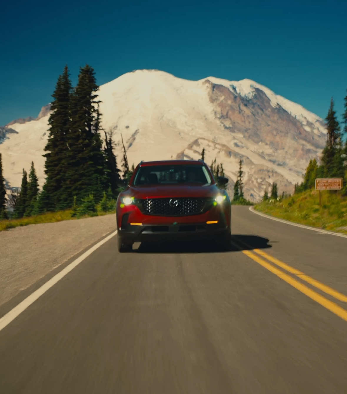 TikTok post by @jonpurcell for Mazda USA. Caption reads: With the @Mazda USA CX-50 Hybrid, I get to do it....