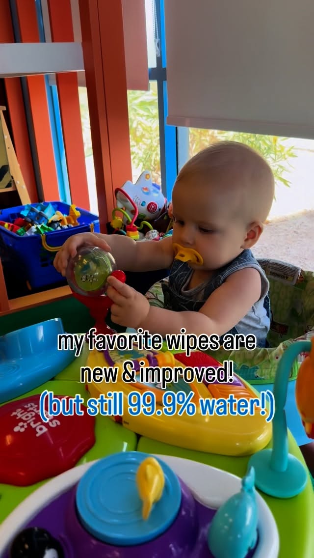 Instagram post by @its.lauren.hunt for WaterWipes. Caption reads: If your baby is in their....