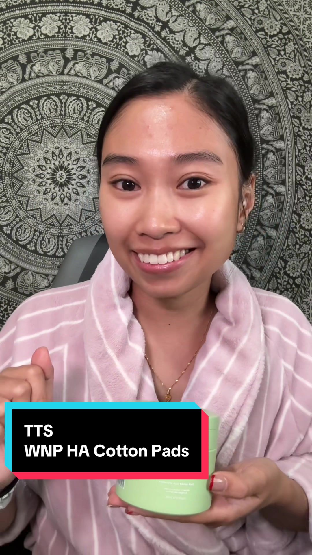 TikTok post by @misspaolasal for WNP. Caption reads: I love using @WNP SKINCARE @WNP_global @WNP_Innov.....