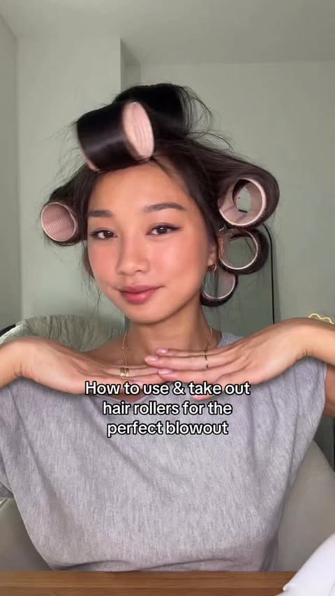 Instagram post by @raxhellam for The Hair Edit. Caption reads: These @thehairedit hair rollers are ESSENTIAL to....