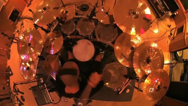 Instagram post by @ryanvanpoederooyen for EVANS Drumheads. Caption reads: Groove of the day 🥁… here’s a fun beat....