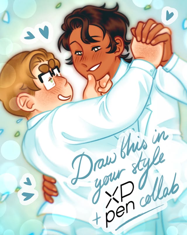 Instagram post by @herlos_comics for XPPen. Caption reads: (🌿 & ☀️) Thanks for this amazing year my....