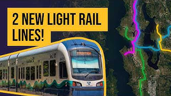 YouTube post by @City-Moose for Rocket Money. Caption reads: Why Seattle’s light rail network is about to....