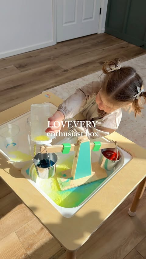 Instagram post by @ciarah.kemp for Lovevery. Caption reads: The @lovevery Enthusiast Play Kit (28–30 months)....