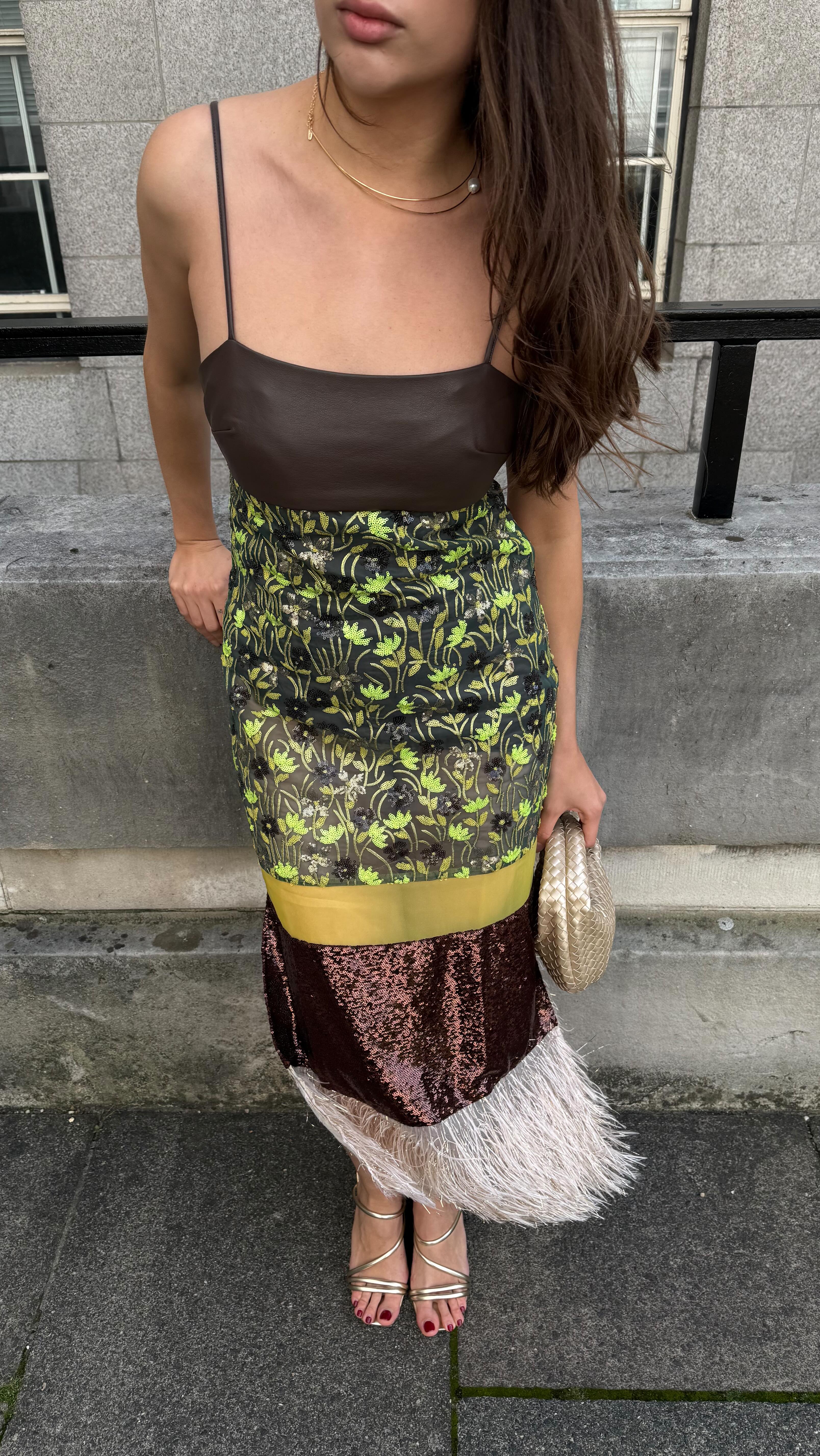 Instagram post by @katyaklema for Anthropologie. Caption reads: party season loading … @anthropologieeu 
#ad....