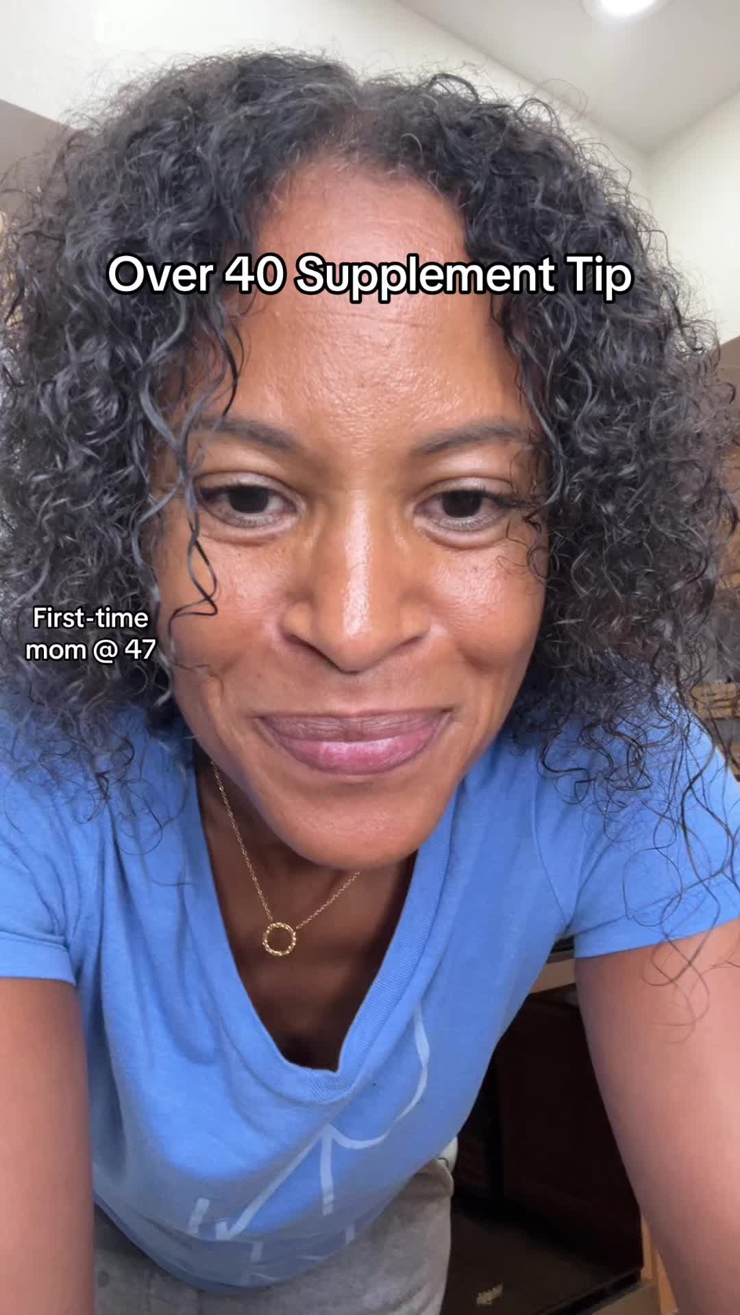 TikTok post by @pregnancyoverforty for Micro Ingredients. Caption reads: At this stage of the game, keeping these hormone....