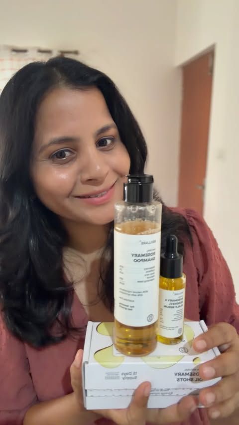 Instagram post by @glamwithrai for Brillare. Caption reads: [...] hairfall and thinning. I’ve added the....