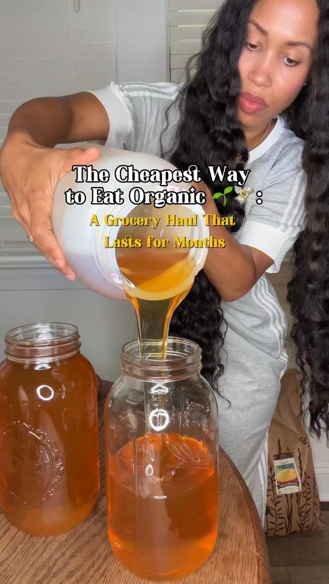 Instagram post by @amourhairvideos for Azure Standard. Caption reads: comment AZURE for the link 🫶🏽 use code....