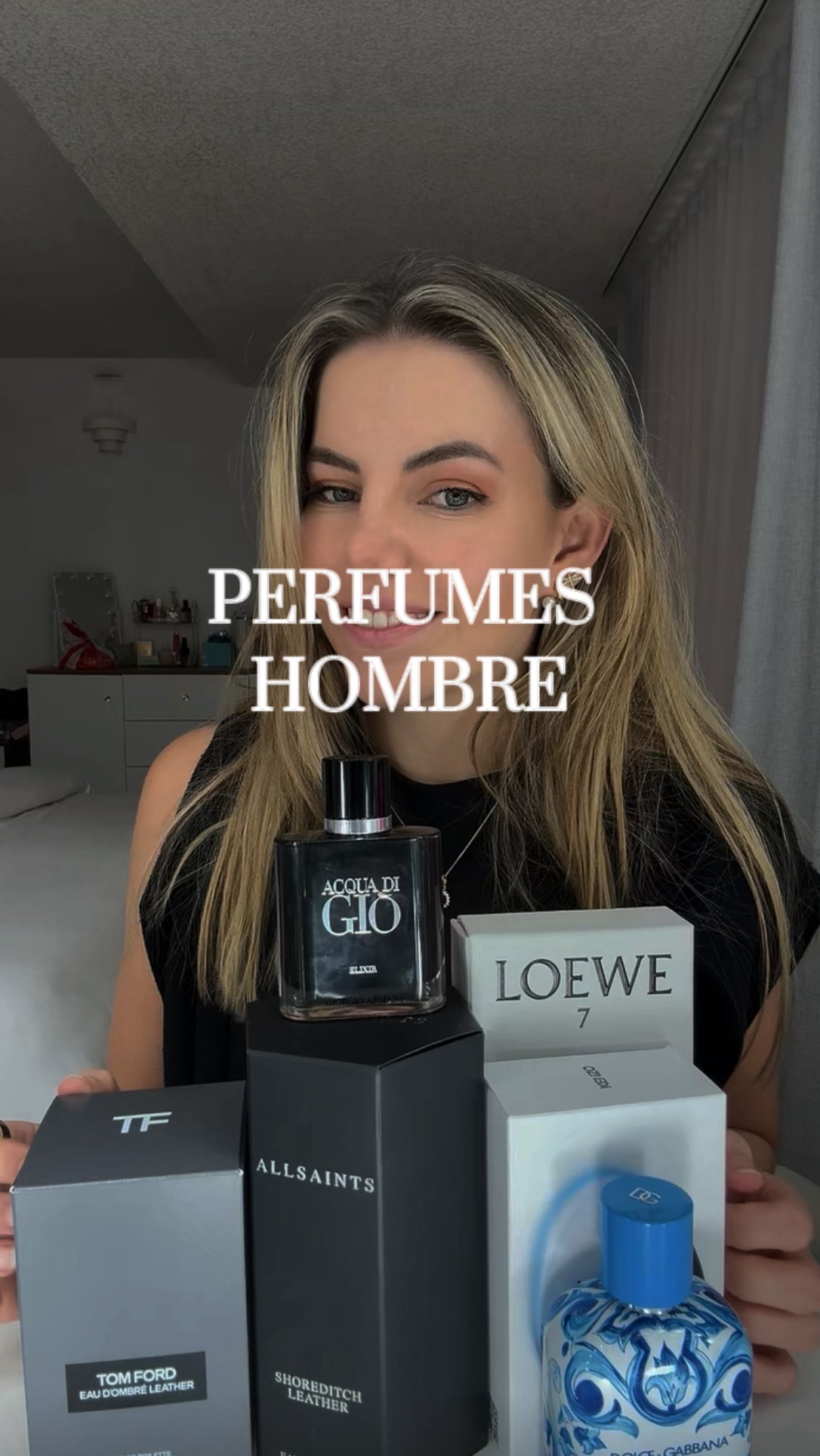 Instagram post by @anadelavegam for Liverpool. Caption reads: Estás son mis recomendaciones de perfumes de....