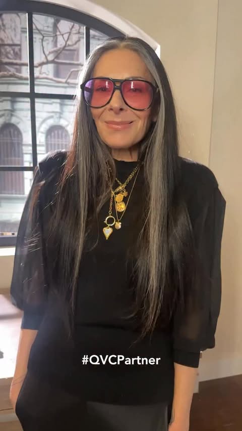 Instagram post by @stacylondonreal for QVC. Caption reads: #QVCPartner Celebrating the women who lead, [...].