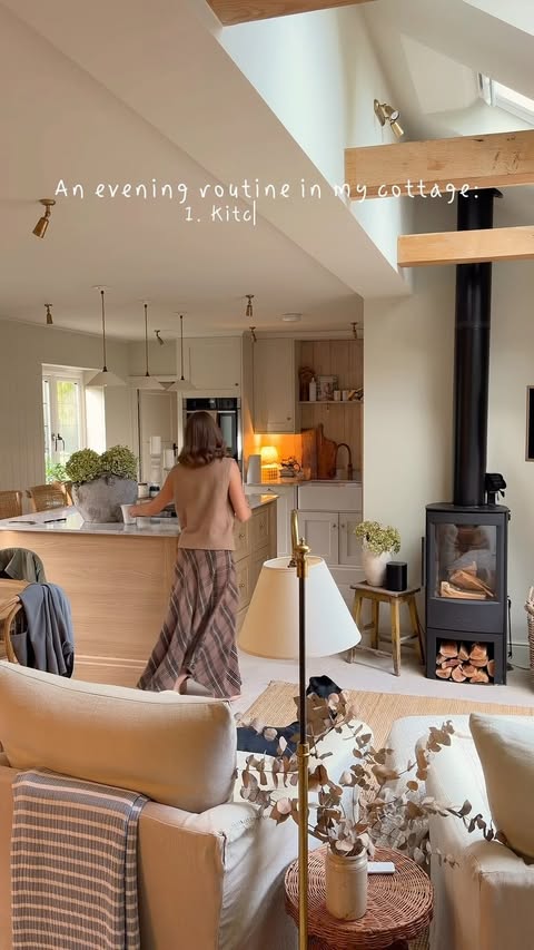 Instagram post by @isssbrown for NEOM. Caption reads: [...] in the cottage, with a little help from....