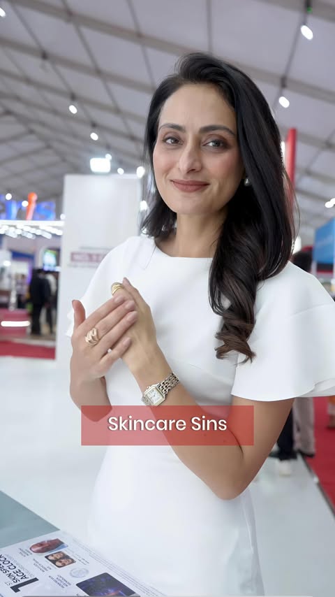 Instagram post by @dr.aanchal.md for Eucerin. Caption reads: [...] ‘Link’ to get the link in your DM #ad....
