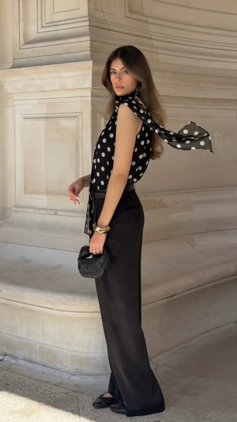 Instagram post by @marinamtaa for LILYSILK. Caption reads: Obsessed with polka dots @lilysilk....