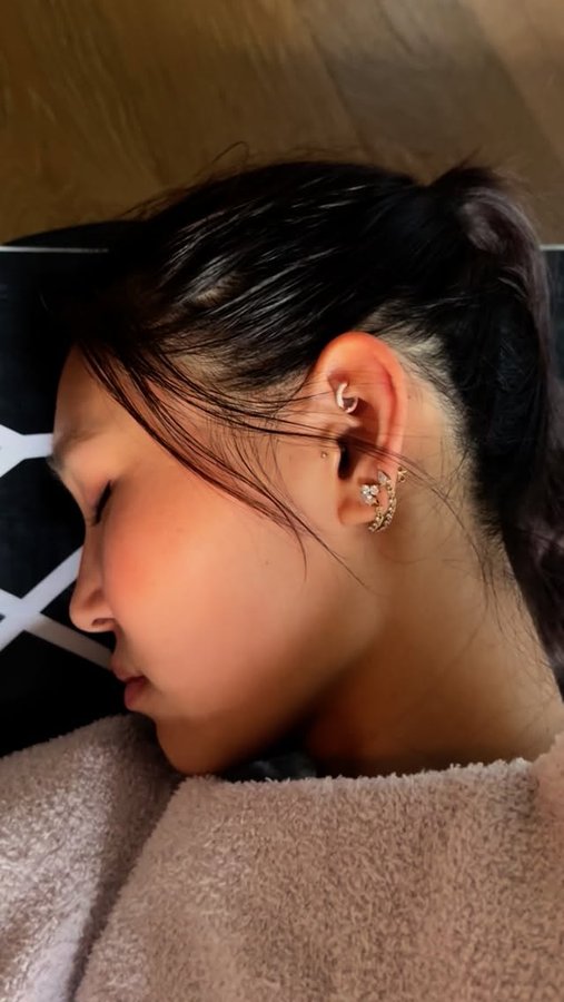 Instagram post by @chloekim for Calm. Caption reads: I may have started listening to the new Calm Sleep....