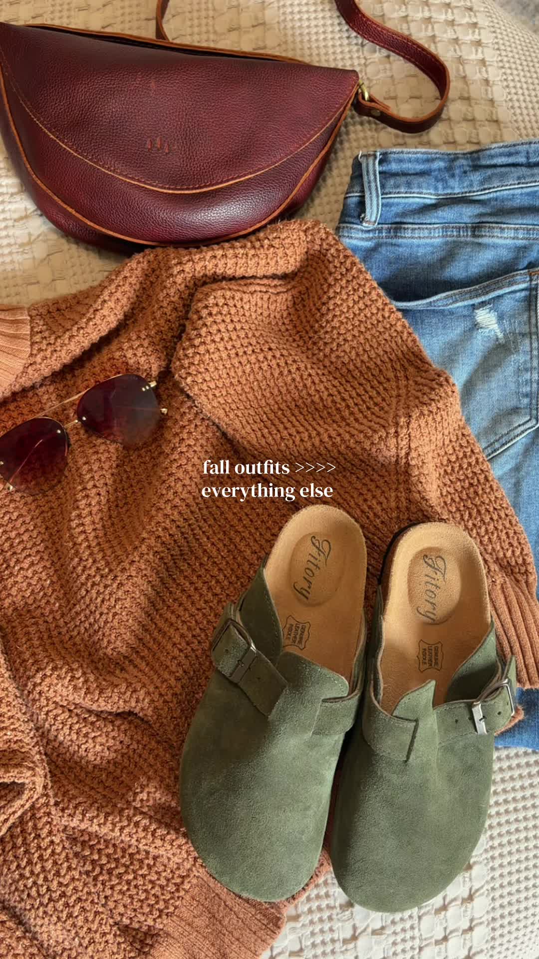 TikTok post by @jamiefindsfun for Fitory. Caption reads: [...] #fallfit #falloutfitinspo #fall #autumn....