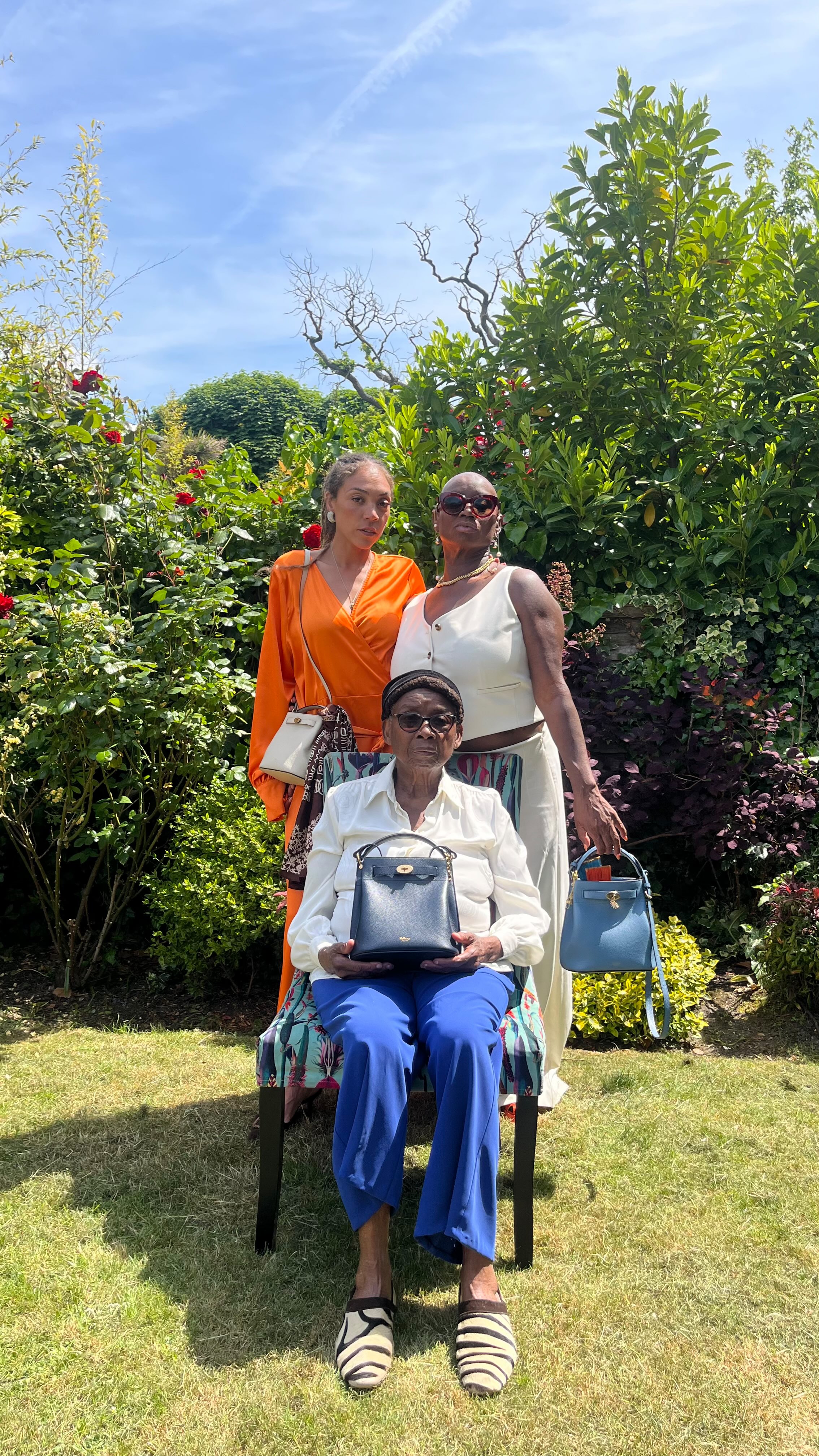 Instagram post by @miquitaoliver for Mulberry. Caption reads: Meet the family …. 
The new Islington bucket bag....