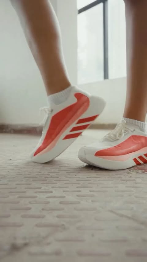 Instagram post by @eshviv for Foot Locker. Caption reads: [...] Hyperboost. 🥰 adidas Hyperboost on....