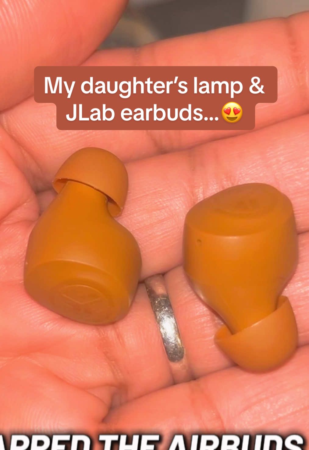 TikTok post by @taraintherain for jlab_live. Caption reads: [...] artwork.. Also, check out my new @JLab....