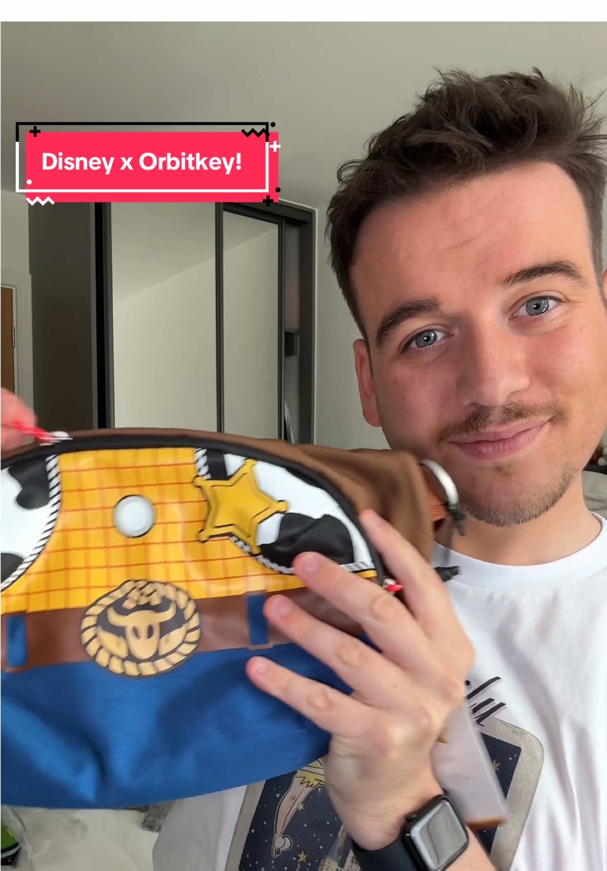 TikTok post by @jacksterworld for Orbitkey. Caption reads: Disney x Orbitkey collection!🫶✨ I’ve had the most....