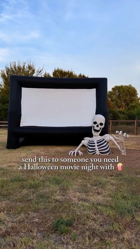 Instagram post by @thedecor411 for Oriental Trading. Caption reads: [...] season is officially here 👻🎬🍿....
