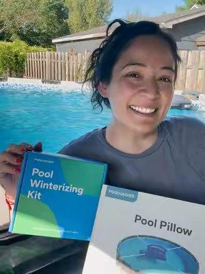 TikTok post by @evelyn._co for Poolhacker. Caption reads: @Poolhacker_official has you covered!! [...].