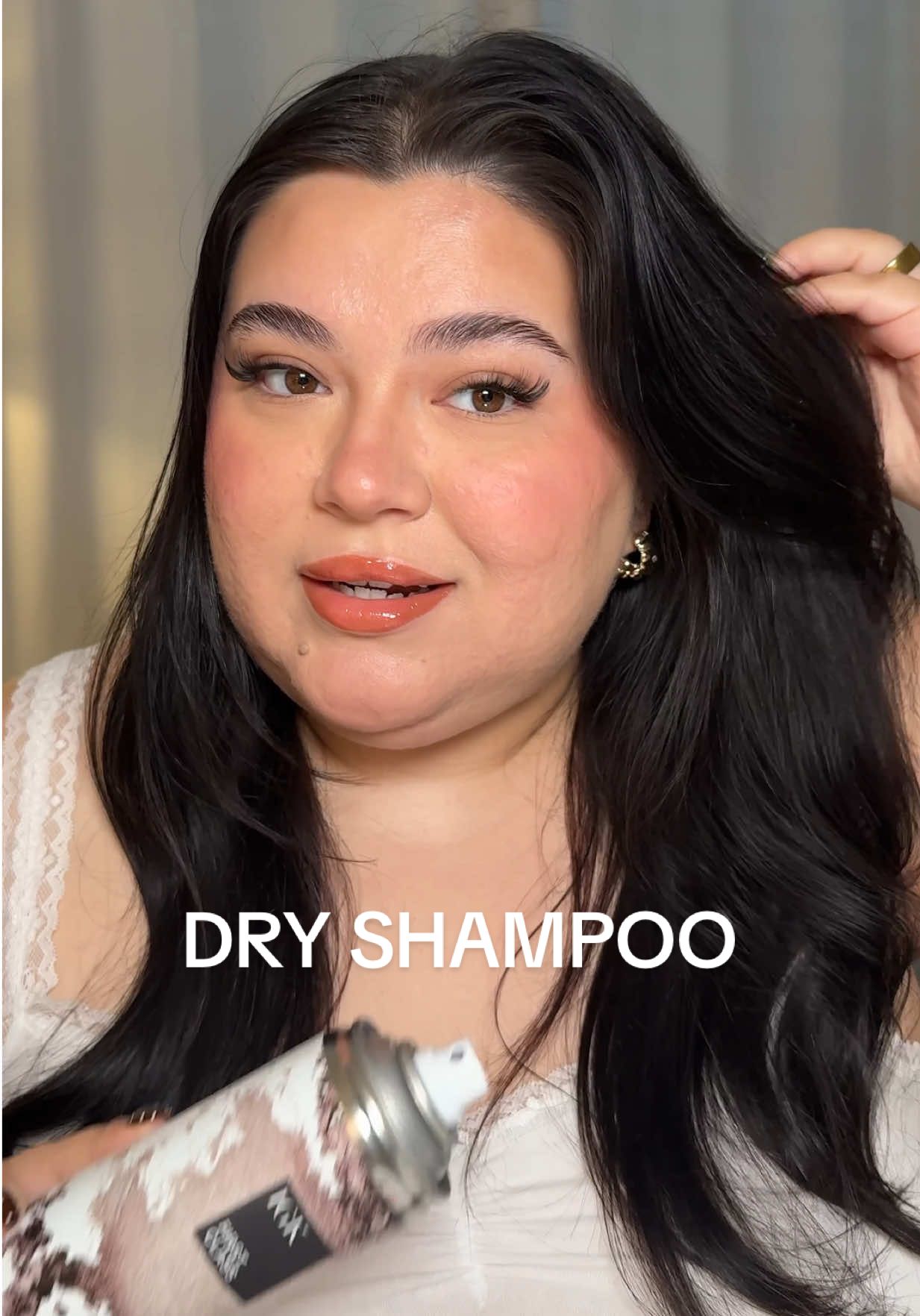 TikTok post by @all.things.jas for IGK Hair. Caption reads: fellow oily hair girl to the rescue 🙋🏻‍♀️....