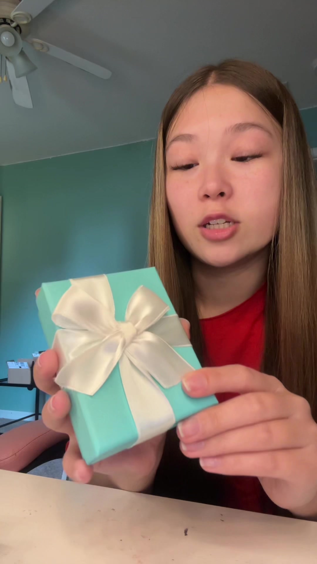 TikTok post by @skibidylily for Tiffany & Co.. Caption reads: THANK YOU SO MUCH @Modelones Official @Tiffany&Co.....