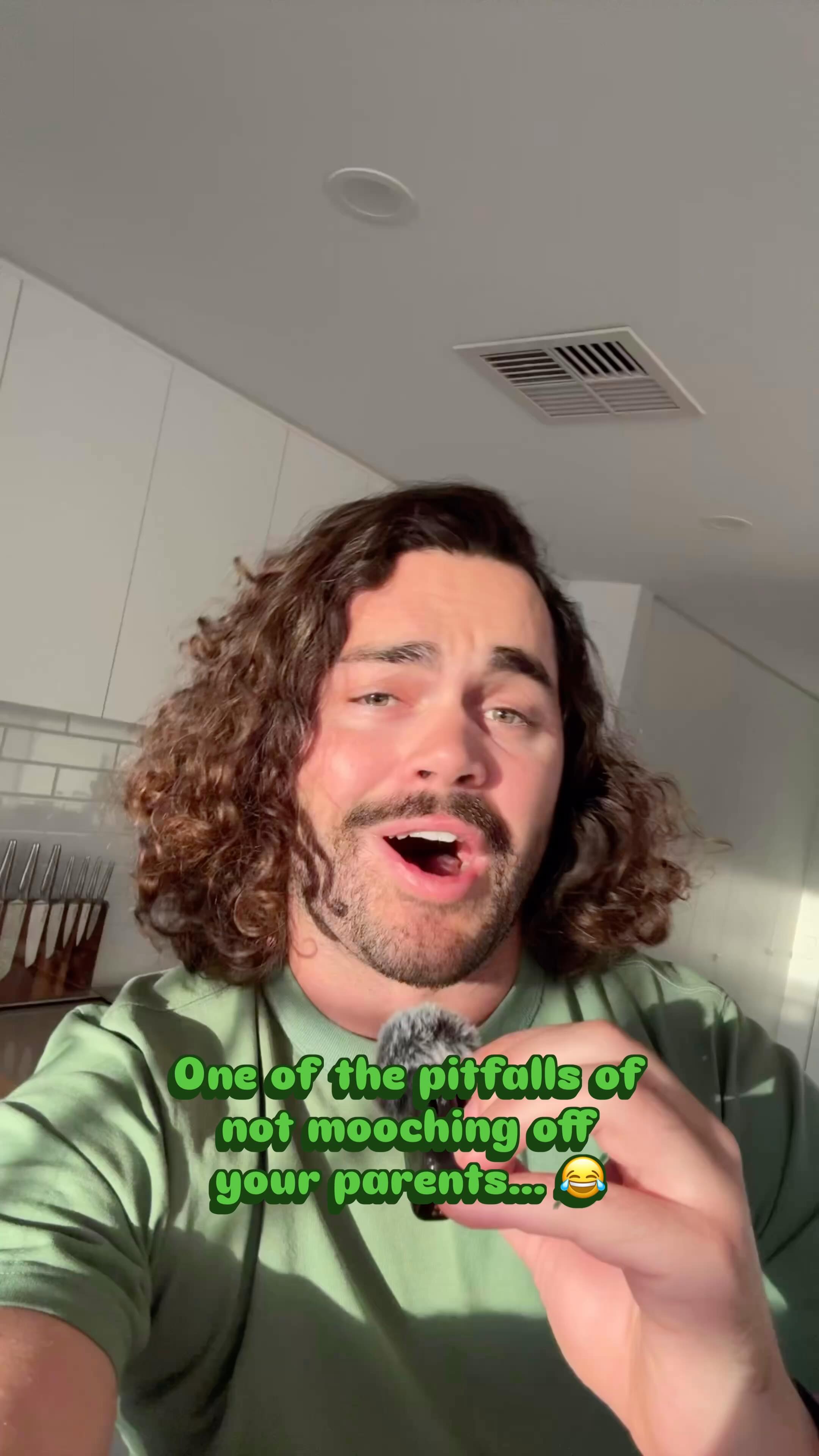 Instagram post by @benjmcintosh for Youfoodz. Caption reads: NEVER MOVE OUT! 😂 One of the things I really miss....