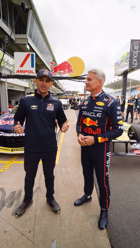 Instagram post by @redbullampolracing for Red Bull. Caption reads: [...] #supercar #adlgf #motorsports #redbull.