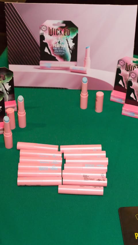 Instagram post by @kissproductsuk for Dr.pawpaw. Caption reads: What a THRILLIFYING night at our exclusive....