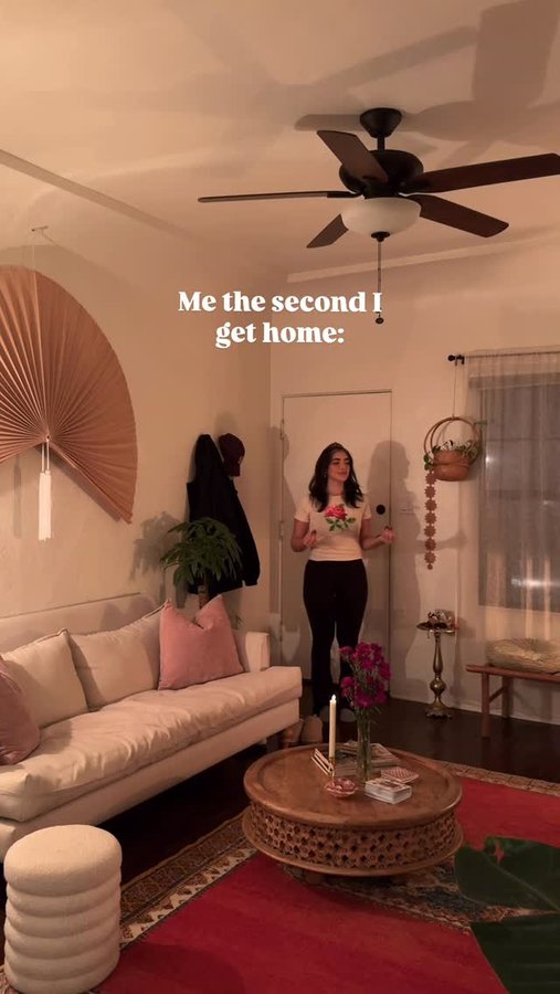 Instagram post by @classycasita for Apartment Therapy. Caption reads: Those days when you’re coming home and immediately....