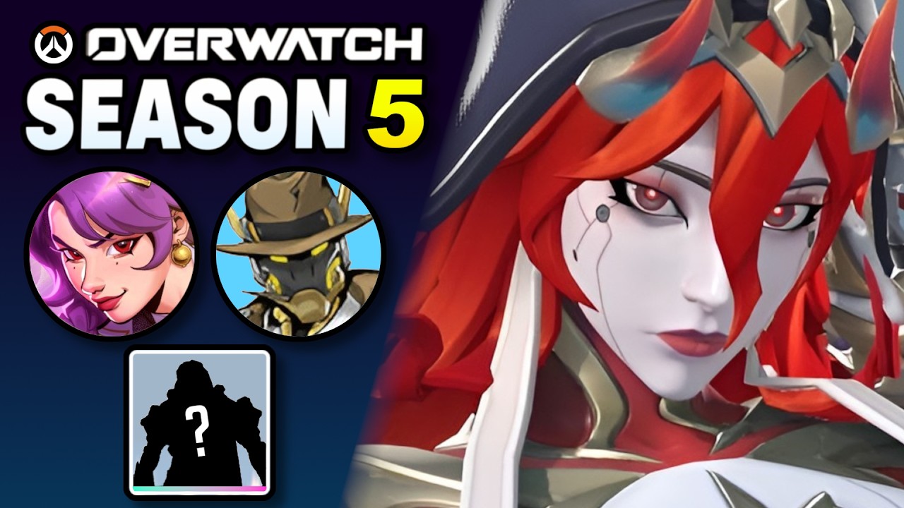 YouTube post by @masteriangamer for Opera GX. Caption reads: Download Opera GX for FREE: Overwatch Season 5 is....