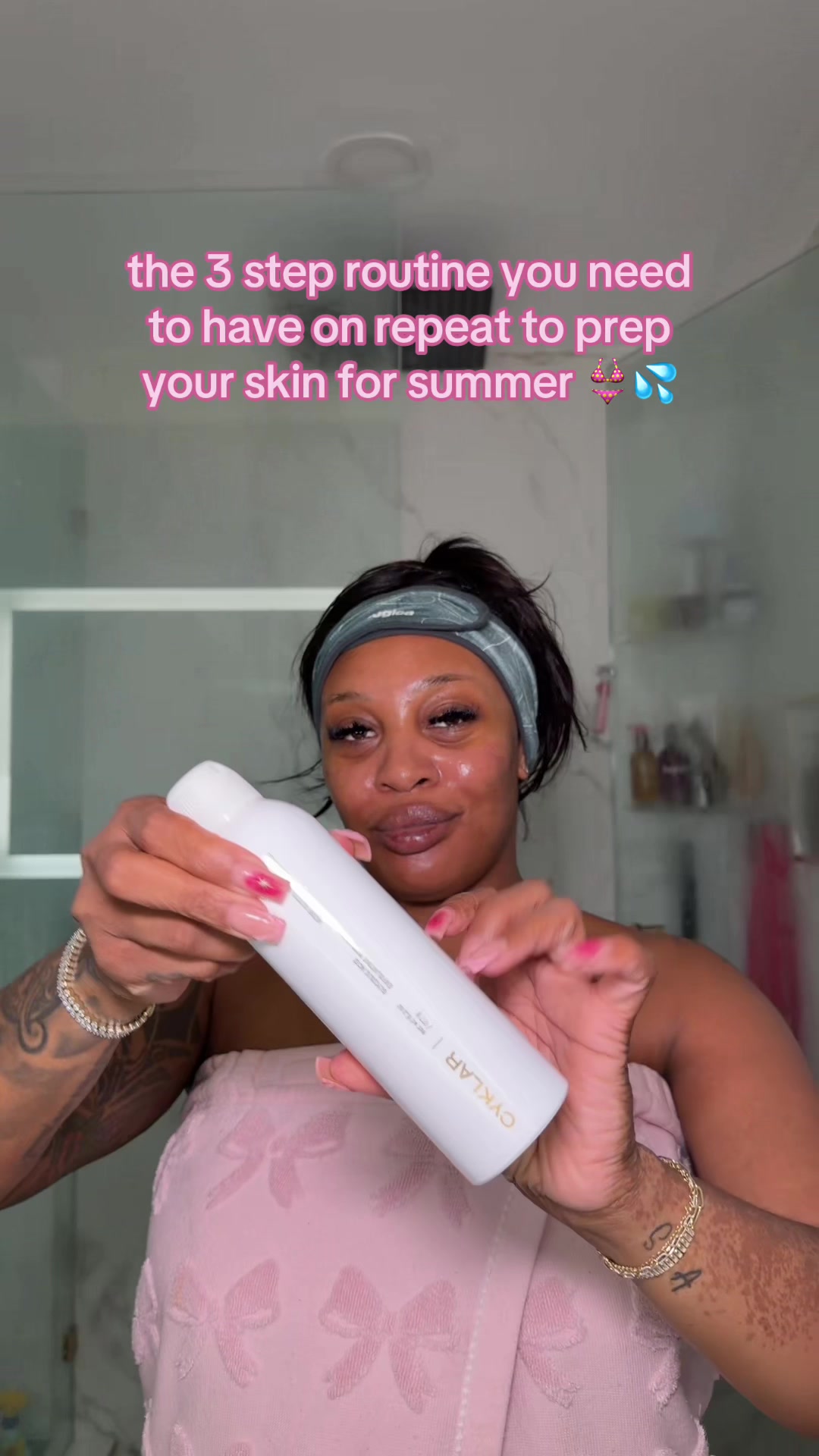 TikTok post by @terreetaughtme for CYKLAR. Caption reads: [...] af while keeping your skin baby soft 🫦....