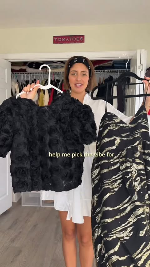 Instagram post by @tomatocrazy for Express. Caption reads: [...] A FIT for tonight’s event 🎀🌟🎄 with....