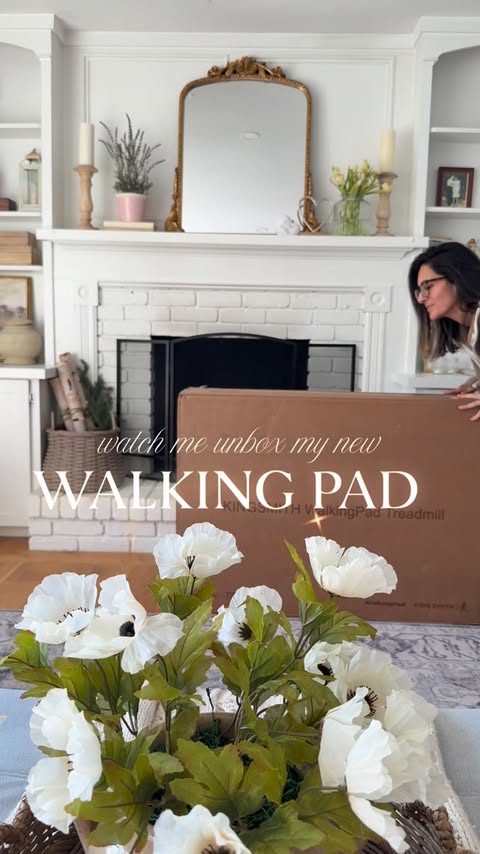 Instagram post by @blushingpinkpetals_ for WalkingPad. Caption reads: I started my walking journey in September, and....