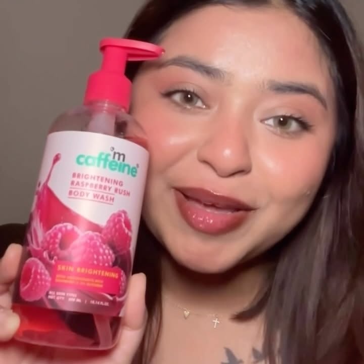 Instagram post by @creamsandblushes for Mcaffeine. Caption reads: Comment for link 🔗🍓

Brightening, hydration &....