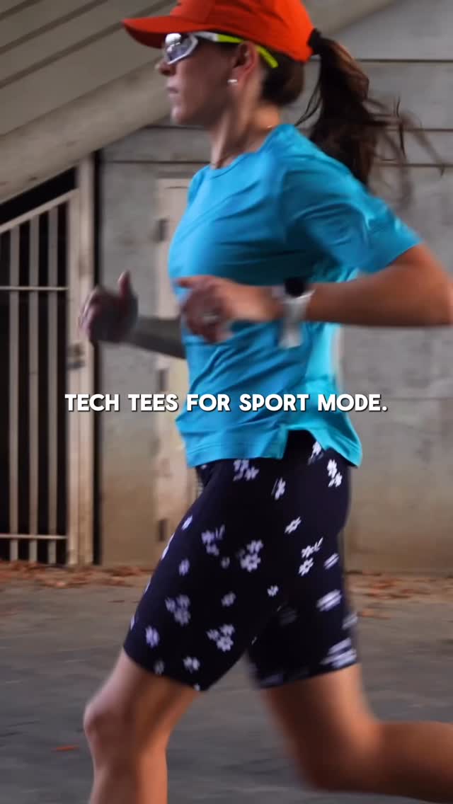 Instagram post by @thehatceo for GetSprints. Caption reads: Tech Tees for Sport Mode

💨 Engineered Knit
💦....